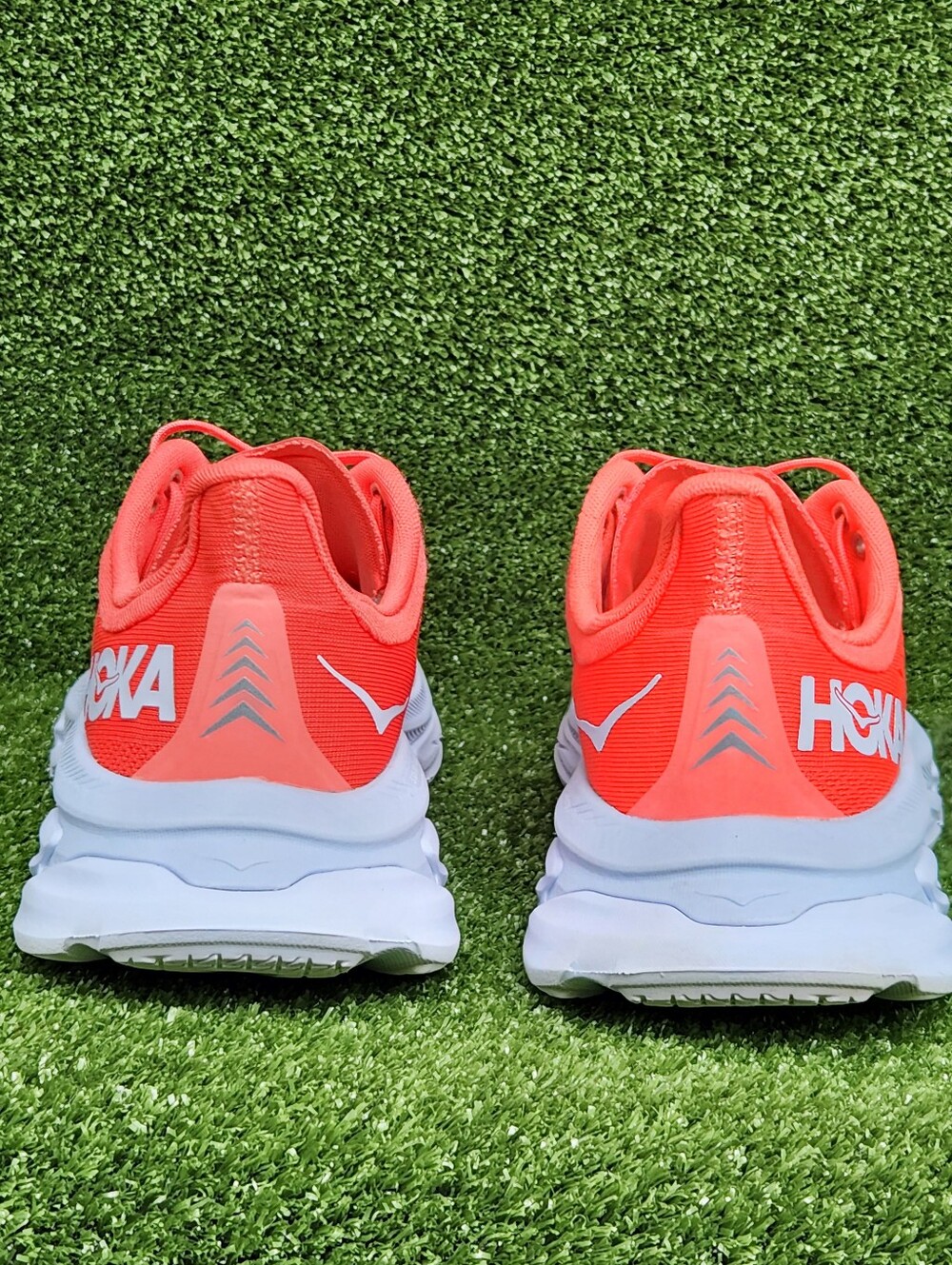 Hoka Clifton Edge Women’s Running Shoe - Coral/White - Picture 8 of 16
